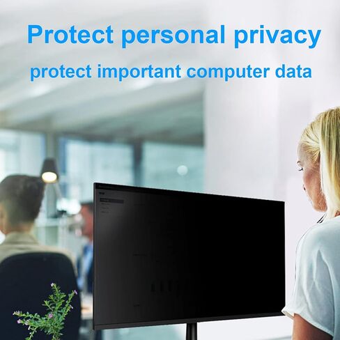 فلتر شاشة للخصوصية مقاس 24 بوصة - طبقة مضادة للوهج لشاشة الكمبيوتر، مضادة للخدش، تحجب 90% من الضوء الأزرق - لمسة نهائية لامعة غير لامعة، 24 بوصة (16:9) in Kuwait