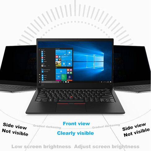 فلتر شاشة للخصوصية مقاس 24 بوصة - طبقة مضادة للوهج لشاشة الكمبيوتر، مضادة للخدش، تحجب 90% من الضوء الأزرق - لمسة نهائية لامعة غير لامعة، 24 بوصة (16:9) in Kuwait