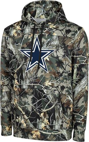 FOCO NFL Men's Official Sideline Hunter Camo Primary Logo Performance Pullover Hoodie Sweatshirt in Saudi Arabia