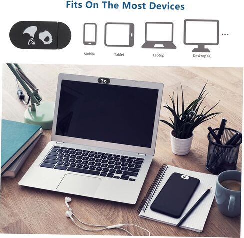 NUOBESTY 6Pcs Webcam Cover Slide Ultra Thin Privacy Protection for Laptop Tablet Simple Design to Unauthorized Access White Black Secure Your Online Privacy in Saudi Arabia