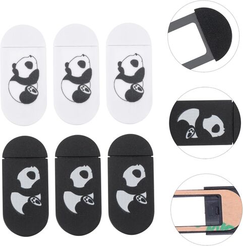 NUOBESTY 6Pcs Webcam Cover Slide Ultra Thin Privacy Protection for Laptop Tablet Simple Design to Unauthorized Access White Black Secure Your Online Privacy in Saudi Arabia