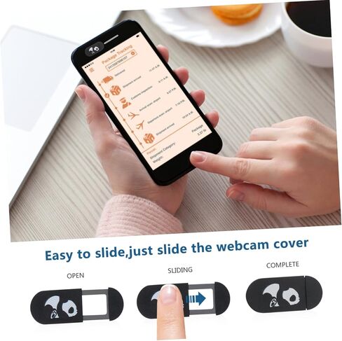 NUOBESTY 6Pcs Webcam Cover Slide Ultra Thin Privacy Protection for Laptop Tablet Simple Design to Unauthorized Access White Black Secure Your Online Privacy in Saudi Arabia