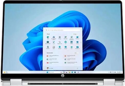 HP OmniBook 5 Flip 2-in-1 14" FHD+ Touch Screen Laptop |Intel Core 7 150U|Intel Graphics| Copilot |Backlit| Silver | 16GB RAM DDR5 | 512GB SSD |Windows 11 Home |Bundle with Grey Bag in Saudi Arabia