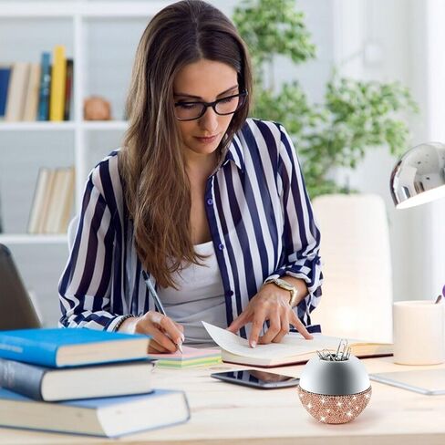 حاملات الورق للمكتب، 100 قطعة من مشابك الورق الفاخر، مشابك ورقية فضية صغيرة 2.54 سم مع جزء علوي مغناطيسي، لوازم المكتب in Kuwait