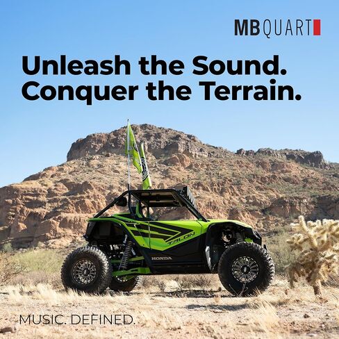 MB Quart Polaris Ranger 1000/XP Dash Kit GMR7V1 - سهلة التركيب، لوحة عالية التأثير، وحزام الأسلاك، وتتضمن هوائي راديو 10 بوصة in Saudi Arabia