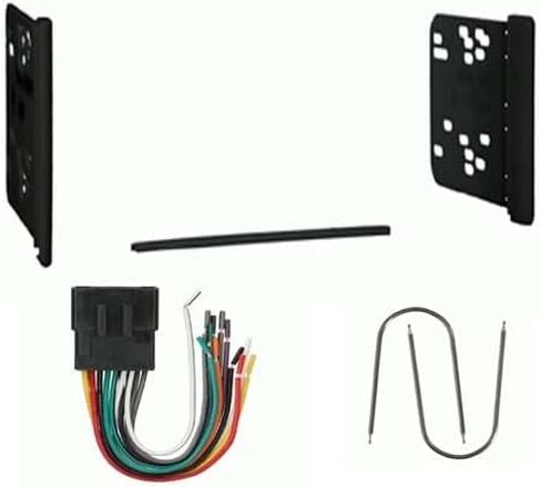 Double DIN Car Stereo Install Kit Compatible with Ford Econoline for 1998, 1999, 2000, 2001, 2002, 2003, 2004, 2005, 2006, 2007, & 2008 - No Factory Amplified System in Saudi Arabia