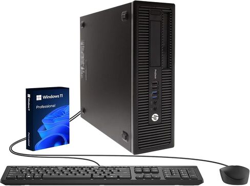 HP ProDesk 600 G1 SFF Desktop Computer PC, Intel Pentium G3420 Processor, 16GB RAM, 256GB SSD, DisplayPort, Keyboard & Mouse, WiFi, Windows 11 Pro (Renewed) in Saudi Arabia