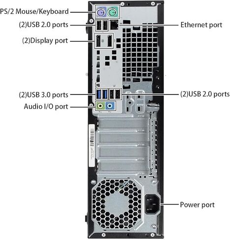 HP ProDesk 600 G1 SFF Desktop Computer PC, Intel Pentium G3420 Processor, 16GB RAM, 256GB SSD, DisplayPort, Keyboard & Mouse, WiFi, Windows 11 Pro (Renewed) in Saudi Arabia