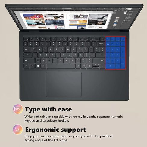كمبيوتر محمول Dell 2025 بشاشة لمس FHD مقاس 15.6 بوصة - معالج Intel 10-Core i7-1355U من الجيل الثالث عشر، وذاكرة وصول عشوائي 32 جيجابايت، و1 تيرابايت SSD، ولوحة مفاتيح رقمية، وHDMI، وWi-Fi 6، وWin11 Pro للأعمال والطلاب in Kuwait