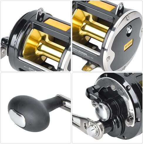 Metal Boat Iron Plate Trolling Fishing Reel High Strength Power Line Reel for Sea Fishing All Metal in Saudi Arabia