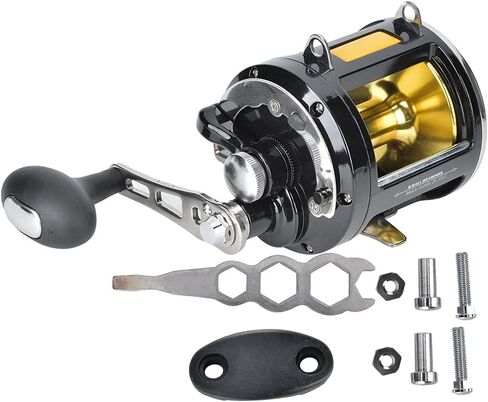 Metal Boat Iron Plate Trolling Fishing Reel High Strength Power Line Reel for Sea Fishing All Metal in Saudi Arabia