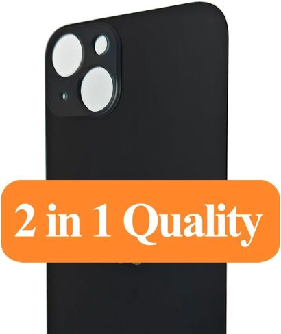 1PC 2IN1 Rear Back Cover Replacement Glass for iPhone 13 Battery Cover Glass Door Panel Housing Big Hole Replacement Part with Pre-Installed Adhesive (Blue) in Saudi Arabia