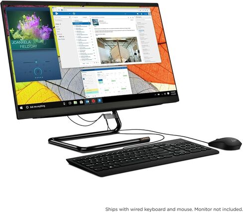 Lenovo IdeaCentre AIO 3 All-in-One Desktop 23.8" FHD IPS Anti-Glare Intel Quad-core i3-10100T 16GB RAM 1TB SSD Win10 w/ICP Accessory in Kuwait