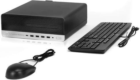 كمبيوتر سطح المكتب HP EliteDesk 800 G5 SFF الجديد • Intel Core i5 • ذاكرة الوصول العشوائي DDR4 سعة 32 جيجابايت • SSD سعة 1 تيرابايت • WiFi • لوحة المفاتيح والماوس • DisplayPort • Windows 11 in Kuwait