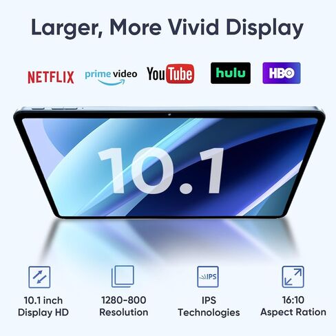 Android 15 Tablet 10.1 inch Tablet 2025 Latest Tablets with Keyboard Mouse 24GB+64GB 2TB Expand 6000mAh Octa-Core Processor Dual Camera WiFi 1280x800 IPS 18W Fast Charging in Saudi Arabia