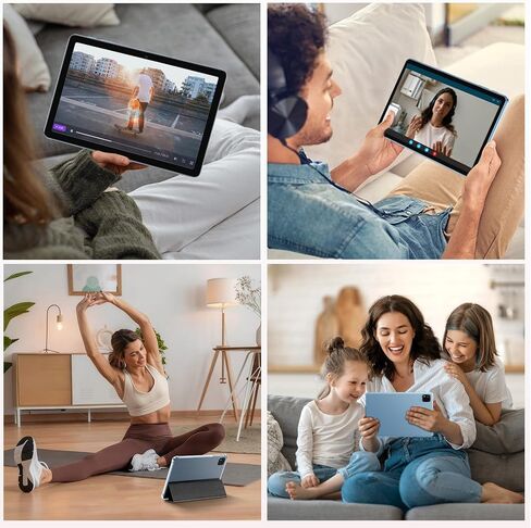 Android 15 Tablet 10.1 inch Tablet 2025 Latest Tablets with Keyboard Mouse 24GB+64GB 2TB Expand 6000mAh Octa-Core Processor Dual Camera WiFi 1280x800 IPS 18W Fast Charging in Saudi Arabia