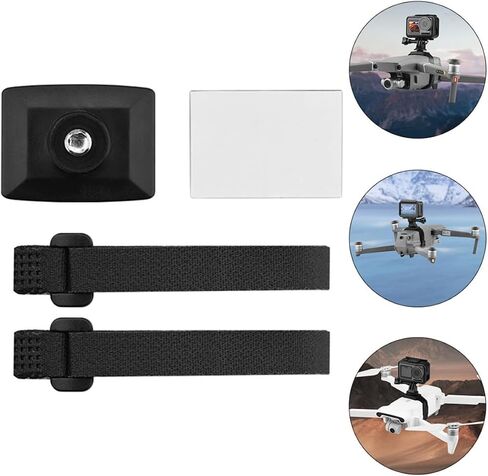 Drone Camera Extension Bracket with Anti-Skid Rubber Pad and Double-Sided Tape Compatible with Mini Pro Quick Installation Screw Mount Adapter in Saudi Arabia