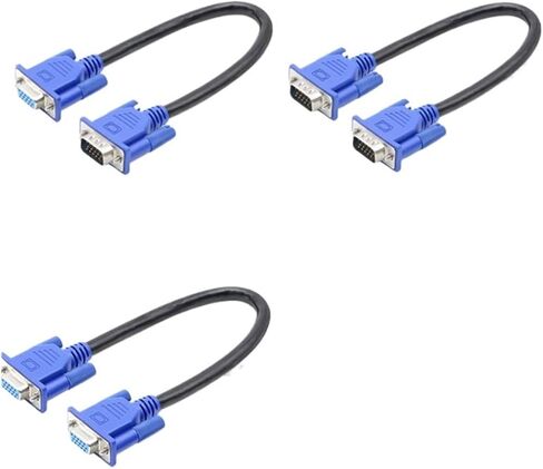 0.25m HD 15Pin V/GA D-Sub Short Video Cable Male to Male M/M Male to Female and Female to Female for Computer M>oni>tor TV(50cm,Male to Female) in Saudi Arabia