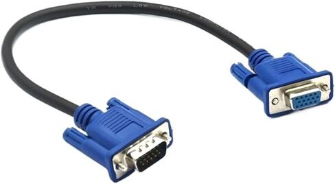 VGA/SVGA HDB 30cm 50cm V/GA HD Cable Male to Male Extension Computer M>oni>tor Cable(30CM) in Saudi Arabia