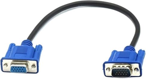 VGA/SVGA HDB 30cm 50cm V/GA HD Cable Male to Male Extension Computer M>oni>tor Cable(30CM) in Saudi Arabia