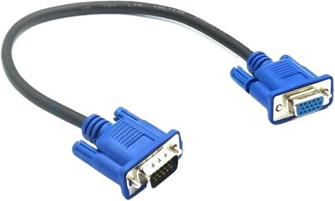 VGA/SVGA HDB 30cm 50cm V/GA HD Cable Male to Male Extension Computer M>oni>tor Cable(30CM) in Saudi Arabia