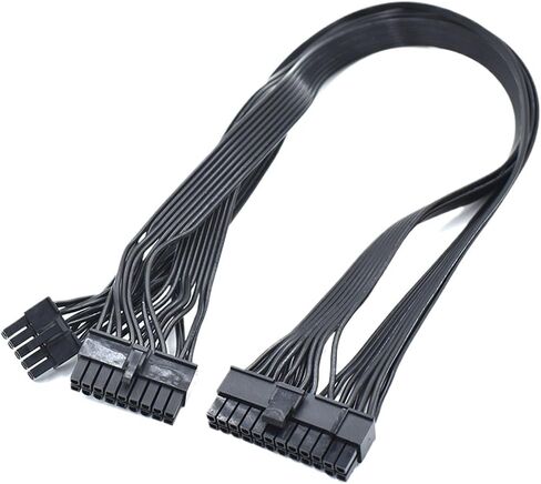 10Pin+18Pin to 24Pin 18AWG Black Flat Modular Power Cable for E/VGA G+ G2 G3 P2 T2 Series PSU in Saudi Arabia
