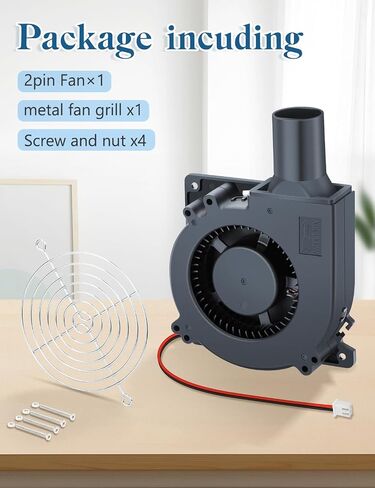 IP67 120mm x 32mm 12v DC Cooling Blower Fan Dual Ball Bearing 2pin Brushless Motor High Airflow for Ventilation Inflatable Replacement, Amp, BBQ in Saudi Arabia