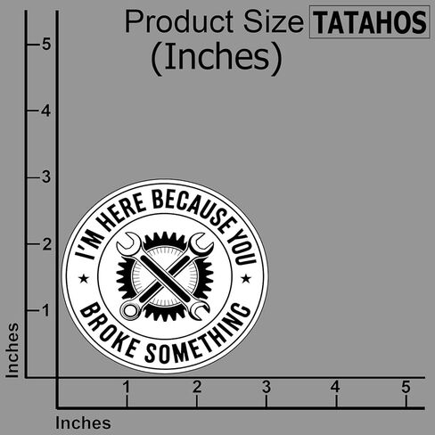 (3 قطع) ملصقات أنا هنا لأنك كسرت شيئًا مضحكًا، اقتباس ساخر مضحك، هدايا ملهمة تحفيزية، شارات فينيل مقاومة للماء لزجاجة مياه كيندل، ممتص الصدمات، قبعة صلبة للهاتف المحمول، 3 بوصات in Kuwait