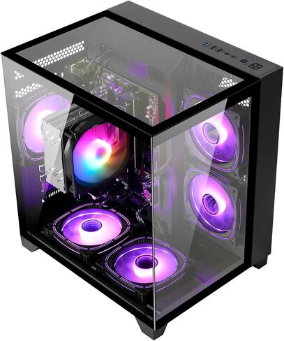 LXZ Desktop PC Computer Ryzen 5-5600GT 8 core 3.6GHz, 16G DDR4 RAM, 1TB NVME SSD, Tower Computer with Wi-Fi & 400W Power Supply for Working, Home and Office in Saudi Arabia