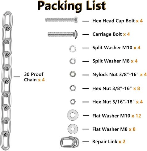 Highwild Target Mounting Kit AR500 Gong Targets Hanging Chain & Straps in Saudi Arabia