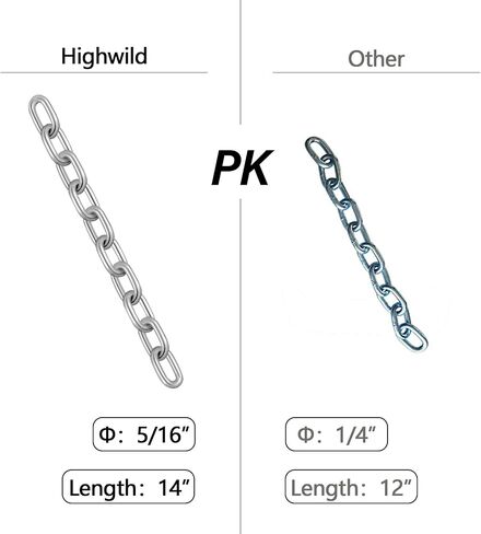 Highwild Target Mounting Kit AR500 Gong Targets Hanging Chain & Straps in Saudi Arabia