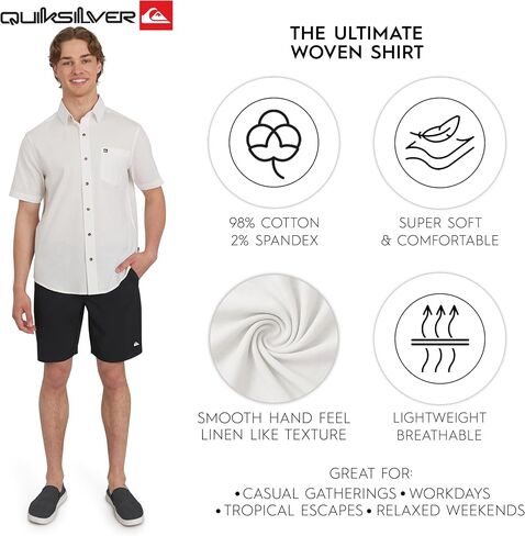 Quiksilver للرجال القطن الممتاز المنسوج المنسوج in Saudi Arabia