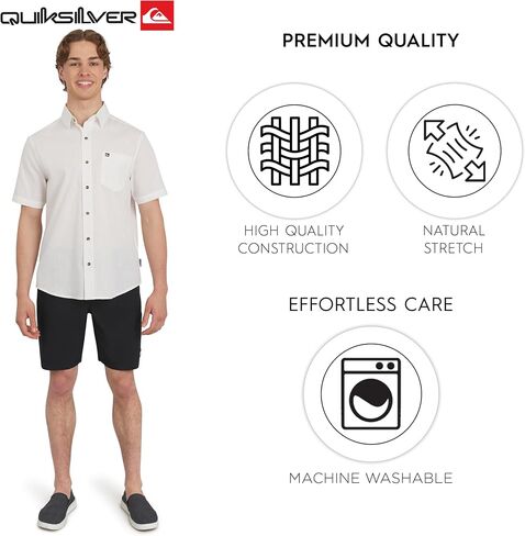 Quiksilver للرجال القطن الممتاز المنسوج المنسوج in Saudi Arabia