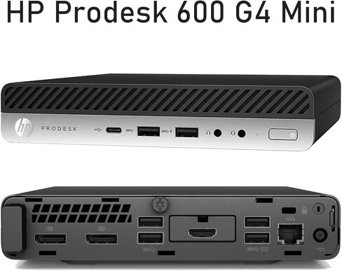 HP Prodesk 600 G4 Mini PC Desktop Win11 Pro, Micro Computer, Core 8th Gen i5-8500T 3.5GHz, 8GB RAM, 256GB SSD, 4K Supported (Renewed) in Saudi Arabia