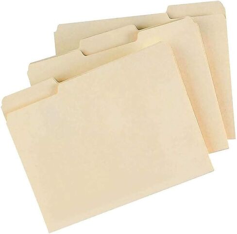 Staples 344939 Colored 3-Tab File Folders Legal Assorted Colors 100/Pack in Saudi Arabia