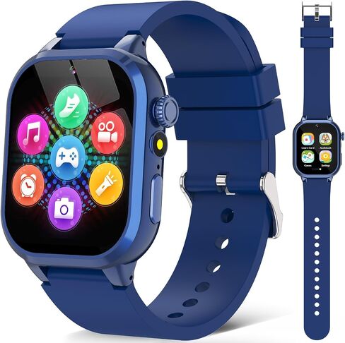 Kids Smart Watches for Girls Boys Toys Ages 4-12 with 30+ Games Video Recorder Music Alarm Clock Learning Card HD Touchscreen 4 5 6 7 8 Year Olds Birthday Gift in Saudi Arabia