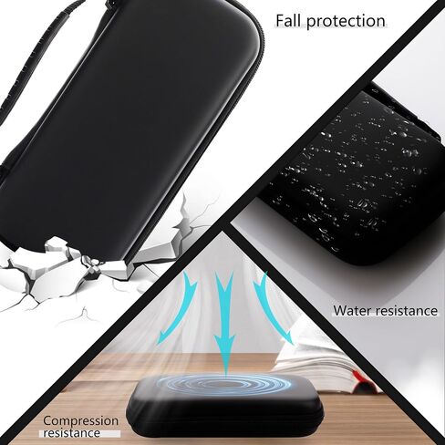 FANPL Carrying Case for Nintendo Switch Lite, Portable Travel Accessories Bundle with Blue Switch Lite Storage Case, Clear Protective Skin Shell, Screen Protector and 10 Thumb Grip Caps in Saudi Arabia