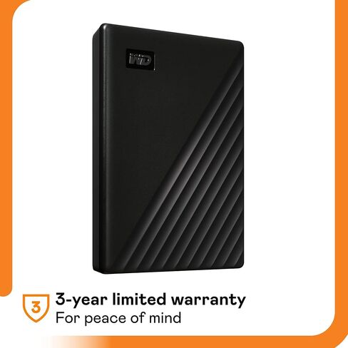 Western Digital WD 5TB My Passport Portable External Hard Drive, Black - WDBPKJ0050BBK-WESN (Renewed) in Saudi Arabia