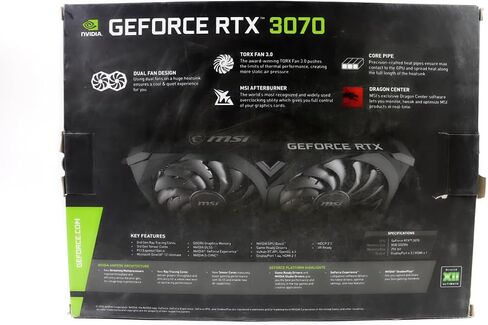 بطاقة رسومات MSI Gaming RTX 3070 8GB GDRR6 GeForce RTX 3070 VENTUS 2X OC in Saudi Arabia