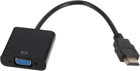 HDMI-متوافق مع محول V/GA ​​عالي الدقة 1080P رقمي تناظري HDMI HDTV ذكر إلى أنثى محول سلك لأجهزة الكمبيوتر المحمولة والكمبيوتر اللوحي (أسود) in Kuwait