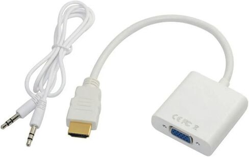 30 قطعة HDMI-متوافقة مع سلك محول V/GA ​​مع منفذ (أسود) in Kuwait
