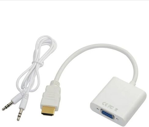 30 قطعة HDMI-متوافقة مع سلك محول V/GA ​​مع منفذ (أسود) in Kuwait