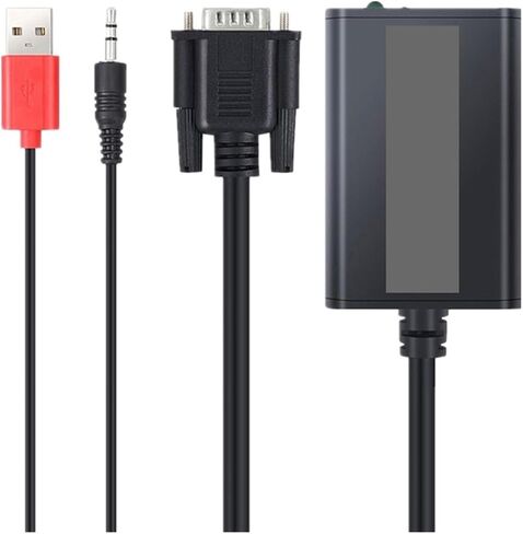 Portable pl-UG and Play V/GA to HDM-Compatible Output 1080P HD TV AV HDTV PC Video Cord VGA2HDMI Converter in Saudi Arabia
