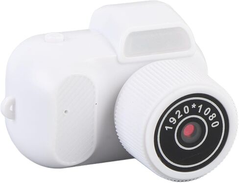 Mini Keychain Camera, 1080P HD Video Camera with 0.96in Color Screen, Portable Micro Camcorder Vlog Camera for Daily Life Travel Recording, 180mAh Battery, 128GB Expansion (White) in Saudi Arabia