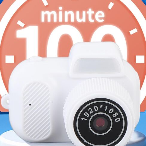 Mini Keychain Camera, 1080P HD Video Camera with 0.96in Color Screen, Portable Micro Camcorder Vlog Camera for Daily Life Travel Recording, 180mAh Battery, 128GB Expansion (White) in Saudi Arabia
