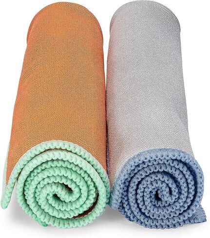 Full Circle Renew Collection Multifunctional Recycled Microfiber Cloths, Set of 5, Multicolor in Saudi Arabia