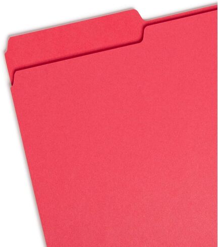 Smead Colored File Folder, 1/3-Cut Tab, Legal Size, Blue, 100 per Box (17043) in Saudi Arabia