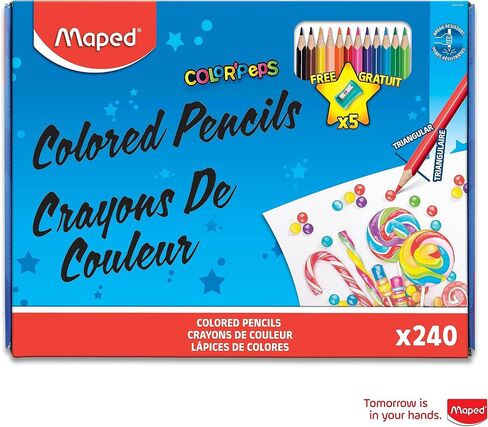 Maped - Color'Peps Triangular Colored Pencils - 48 Pack - Vibrant Colors in Kuwait