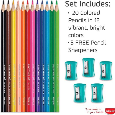 Maped - Color'Peps Triangular Colored Pencils - 48 Pack - Vibrant Colors in Kuwait