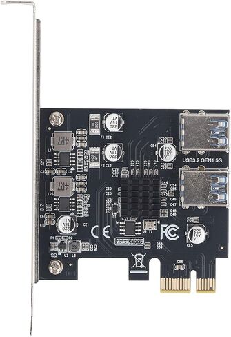 محول Estink PCI E 1X إلى 4 USB 3.0، بطاقة موسع USB 3.2 GEN1 بسرعة 5 جيجابت في الثانية مع 7 مكثفات الحالة الصلبة in Saudi Arabia